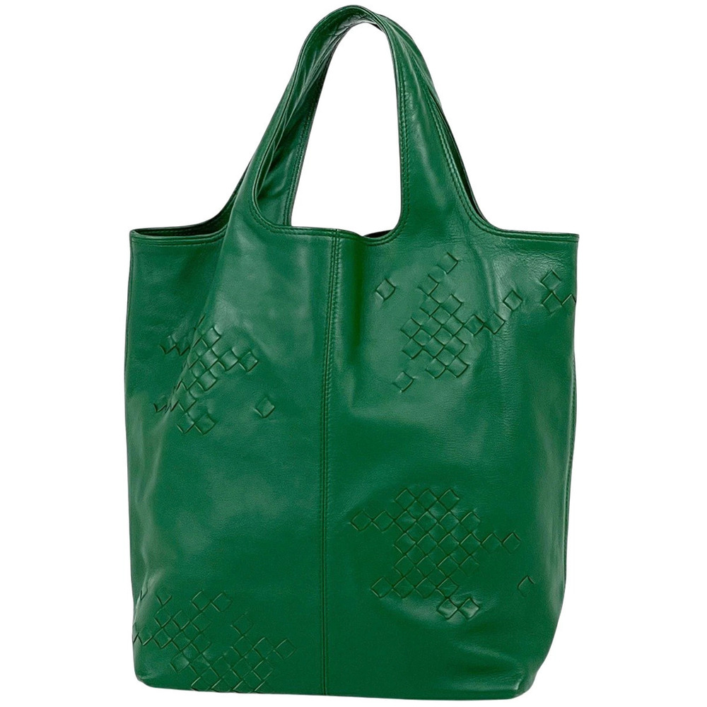Bottega Veneta Intrecciato Handbag Leather Green